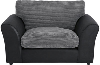 HOME New Bailey Jumbo Cord Snuggler Chair - Charcoal